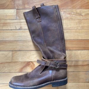 Roots Boots. Tribe leather. Go to knee in length